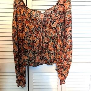 Blu pepper floral blouse large